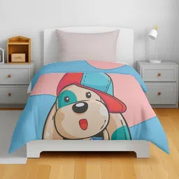 HOME PLUS STUDIOS Blue Cartoon Characters Microfiber AC Room Single Bed Comforter image 5