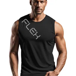 3Colors Men Pack Of 2 Printed Round Neck & Sleeveless Gym Vests-picture-40
