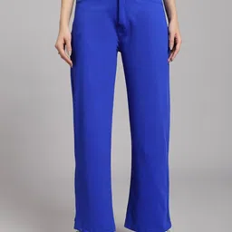 Veltick Women Baggy Mid Rise Parallel Trousers-picture-39