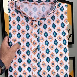 LAZZLY Men Floral Printed Sequinned Kurta-picture-27