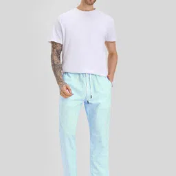TCI Men Printed Cotton Mid Rise Lounge Pants image 3