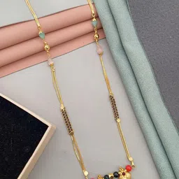 SHANKHRAJ MALL gold plated Gold-Plated Metal Mangalsutra-picture-27