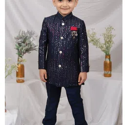 LITTLE COLLARS Mandarin Collar Sherwani-picture-57