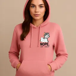 Anikmart Women Tom & Jerry Graphic Printed Hooded Anti Odour Sweatshirt-image-51