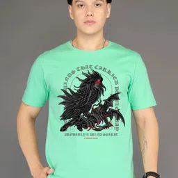 BRAWNY BATTLER Men Graphic Printed Round Neck Cotton T-shirt-picture-37