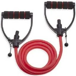 fitronyx FITNESS COMBO OF ADJUSTABLE SINGLE TONING TUBE , PUSH UP STAND AND SKIPPING ROPE Fitness Accessory Kit Kit image 2