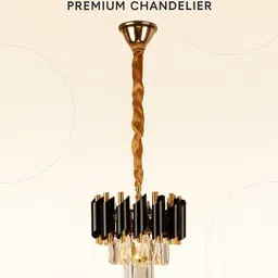 decodelight home Premium & Luxury | Warm White | 3 Ft Tall | Elegant Chandelier Ceiling Lamp image 4