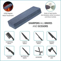 wovas Premium Sharpening Stone For Sharpening Knives and Tool, 2 Side Grit, Non Slip, Polishing Tool for Kitchen, Combination Stone, Best Grinding Device. Pack of 2. Knife Sharpening Stone image 2