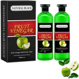 tecnofex Fruit Vinegar Hair Dye Color | Natural & Ammonia-Free Hair Dye , BLACK image 1
