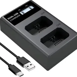 Simpex EN-EL14 Dual Slot (C type and Micro USB) LCD Camera Battery Charger-picture-13