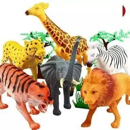 cj children's joy Cartoon Animal World Plastic Animals Figures Toy Set for Kids (Multicolor)-picture-20