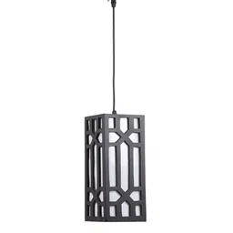 foziq Alpana Brown Wood Hanging Light image 5