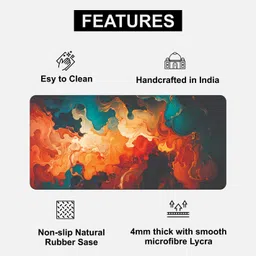 SKINADDA MousePad Anti Slip Waterproof And Washable 11 X 23 Laptop PC and Gaming JA@35 Non Slip Base Mousepad image 5