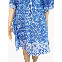 craft n copper Women's Kaftan Pure Cotton Hand Block Printed for Swimsuit & Cover-up image 4