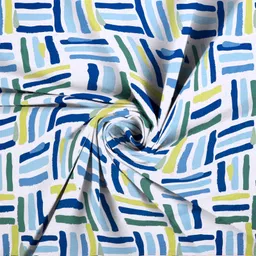 handbloom Cotton Queen Fitted (Elastic) 220 TC 3D Printed Bedsheet image 2