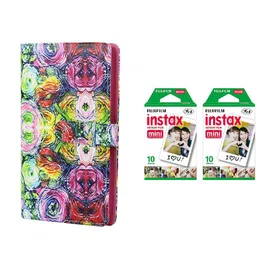 FUJIFILM Instax Mini 10X2 Instant Film With 96-Sheets Album (Classic Flower) Film Roll image 3