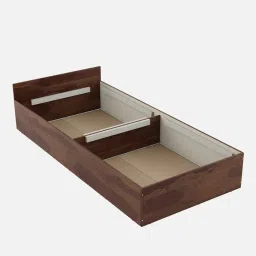 spacewood Kosmo Sage Single Bed With Box Storage In Walnut Finish image 5