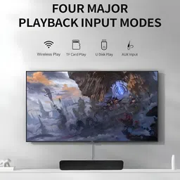 TEQIR A001 Portable Bluetooth Wireless DJ Mini Boom WOOFER Home Audio Video Soundbar 16 W Bluetooth Home Theatre image 2