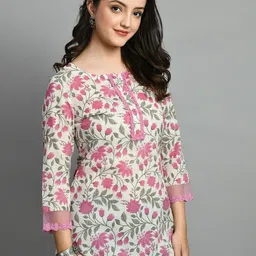 selket Casual Regular Sleeves Embroidered Women Multicolor Top image 3