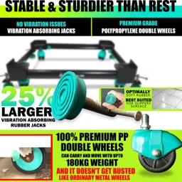 lsrp's universal fit Washing Machine, Refrigerator, Water Cooler, Air Cooler Material Iron image 5