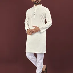 krm Men Embroidered Viscose Rayon Straight Kurta-picture-16
