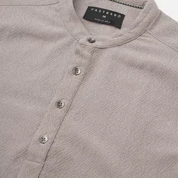 vastrado Men Self Design Polyester Straight Kurta image 4