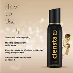 clensta Noble No Gas Deodorant For Men | Long-Lasting Perfume Body Spray Deodorant Spray - For Men image 4