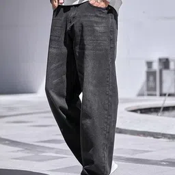 brexx Men Relaxed Fit Mid Rise Grey Jeans image 4
