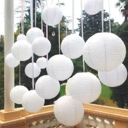 poptheparty White Paper Hanging Lantern image 5