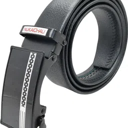 nukaichau Boys Formal, Casual, Evening, Party Black Artificial Leather, Texas Leatherite Belt image 1