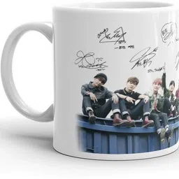 rmc BTS Signature BTS BTS Sipper Bangtan Boys Music Band V Suga J-Hope Ceramic Coffee Mug-picture-26