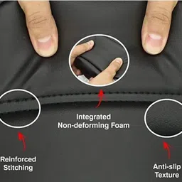 wheetoykart Artificial Leather Bullet Seat Cover for Royal Enfield Split Bike Seat Cover For Royal Enfield Classic 350 image 4