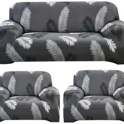 shringoori creations Polyester Floral 3+1+1 Seater Sofa Cover-picture-14