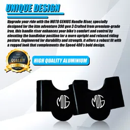 moto genius Adjustable Handlebar Riser Clamp for KTM Adventure 250/390 Gen3 Handlebar Riser Kit image 2