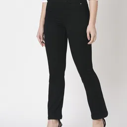 kraus jeans Women Flared High Rise Black Jeans image 2