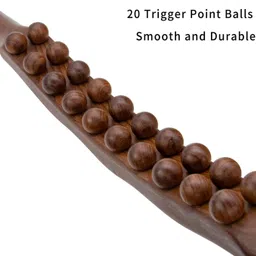 vihan marketing Wooden Stick Massager 8 Beads Wooden Sticks for Back, Legs, Arms and Neck Muscle Relaxation Massager image 4