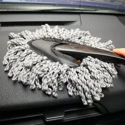 kanya Cleaning Cloth/Towel, Carpet Brush, Chenille mitt Gloves, Side Mirror, Wiper, Duster Combo image 2