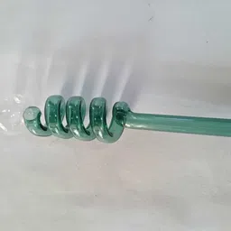 all of all enterprises GREEN RING OIL PIPE (9717098338) Borosilicate Glass Inside Fitting Hookah Mouth Tip image 2