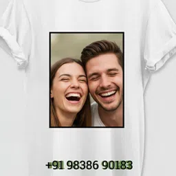 Men Graphic Print Round Neck Polycotton White T-Shirt-image-50