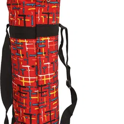 kuber industries Canvas 1 Ltr Water Bottle Cover (Red) Set of 1 Pc (Red) image 2