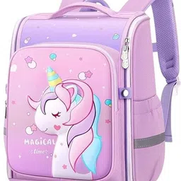 Unicorn School Bag for Girls Baby Backpack Soft Shoulder Cute Printed Bags Waterproof School Bag-image-4