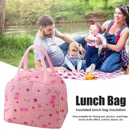 safeseed Lunch bag with Thermal Aluminium Foil Insulation Waterproof Lunch Bag image 2