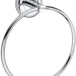 cossimo Stainless Steel Heavy Round Towel Holder for Bathroom, Kitchen (Pack of 1) SILVER Towel Holder-picture-21
