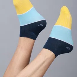Dollar Socks Men Pack Of 3 Cotton Patterned Ankle Length Socks image 3