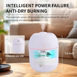 sanbhav MINI EGG HUMIDIFIER FOR HOME,OFFICE, BADROOM, LIVING ROOM Portable Car Air Purifier image 2