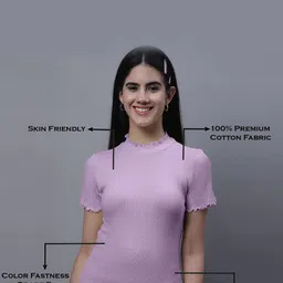 FBAR Pack Of 2 High Neck Ribbed Cotton Tops image 2