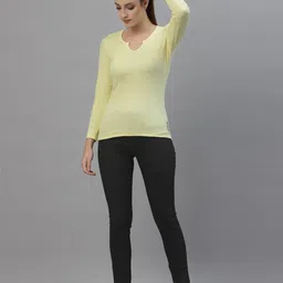 Friskers Pack Of 2 White & Yellow Solid Fitted Tops image 5