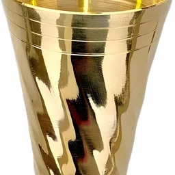 dhanvantari Luxury Kansa Glass– Perfect for Ayurvedic Lifestyle (600 GM Zamboo Glass) Glass Water/Juice Glass-picture-48