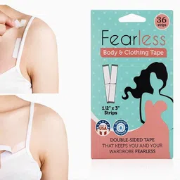 crockdile Fearless Double Sided Tape for Fashion, Clothing and Body - 36 Strips Pack | All Day Strength Invisible Dress Tape for women | Gentle to stick | Fashion tape (Manual)-picture-25