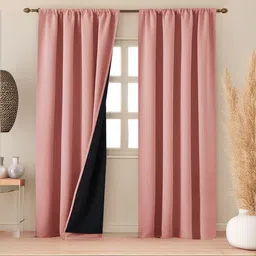homemonde 213.36 cm (7 ft) Door Polyester Blackout Curtain (Pack Of 2)-picture-21